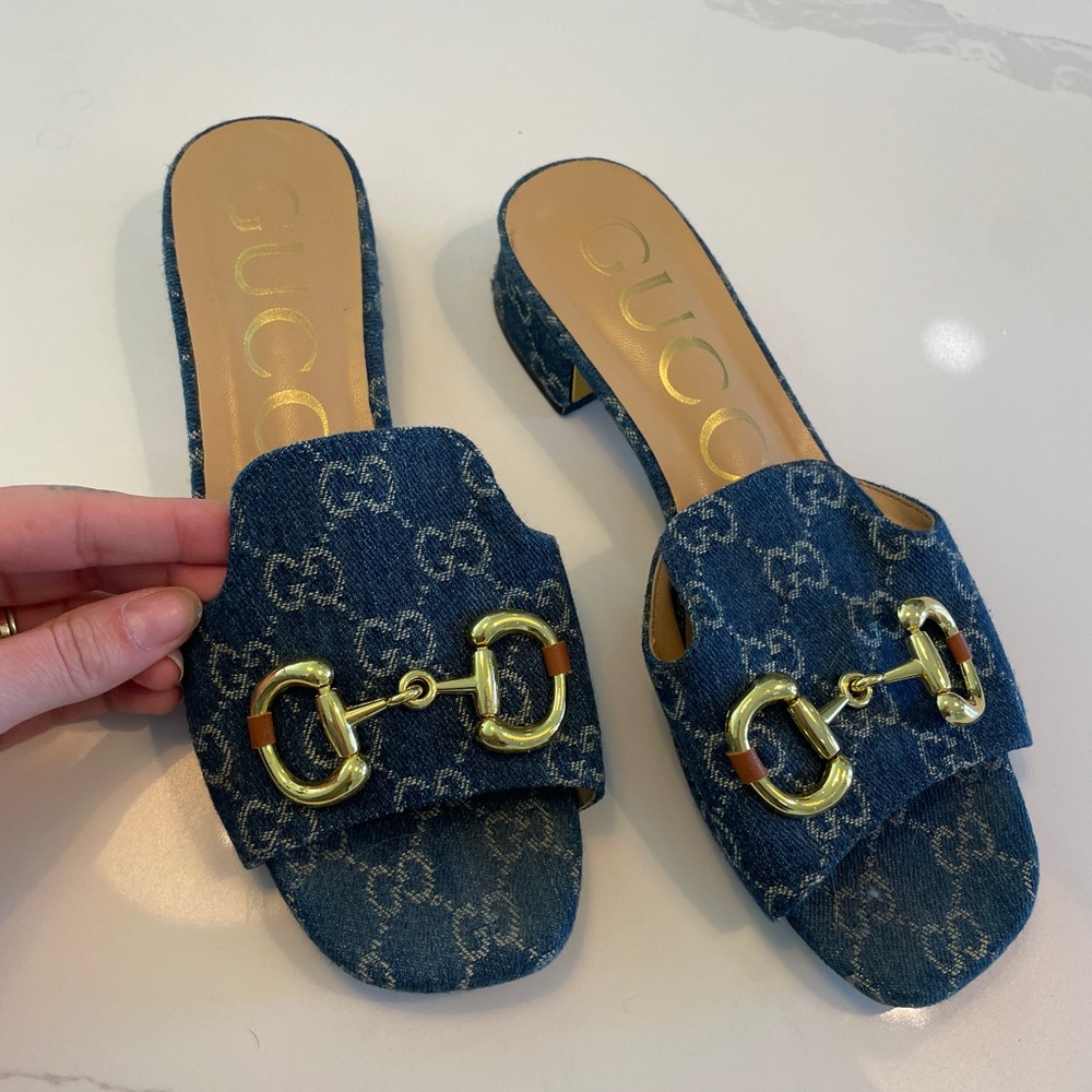 GG Blue Sandals